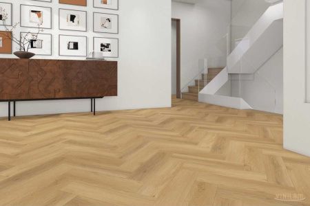 Вінілове покриття Vinilam Parquet Herringbone 2,5 мм Дуб Баррік WF 0472