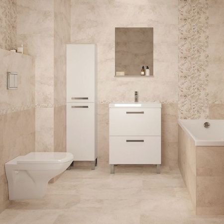 Плитка Настінна Cersanit Matilda Декор Inserto Flower 25x40 см WD329-004
