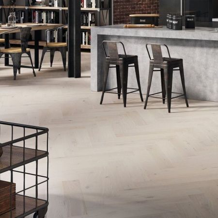Паркетна дошка Barlinek Pure Classico Line "Ялинка" Дуб Cappuccino Piccolo 1WC000010