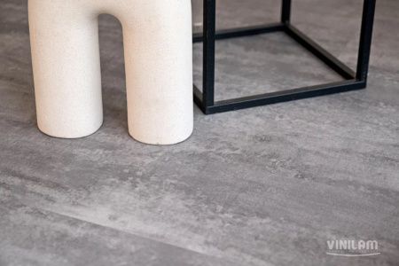 Вінілова підлога Ceramo Vinilam 2,5 мм Цемент Сірий 71616