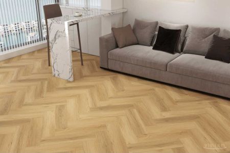 Вінілове покриття Vinilam Parquet Herringbone 2,5 мм Дуб Баррік WF 0472