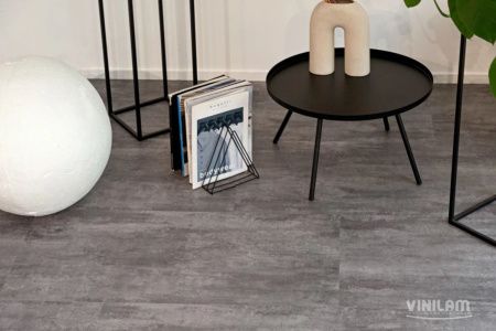 Вінілова підлога Ceramo Vinilam 2,5 мм Цемент Сірий 71616