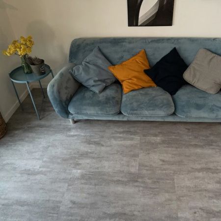 Вінілова підлога Ceramo Vinilam 2,5 мм Цемент Світлий 71614