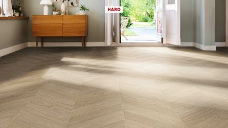 Ламінат Haro Tritty 200 Aqua Chevron Oak White 545178 фото в інтернет-магазині 1Floor