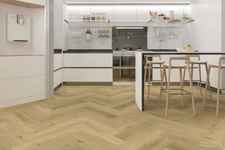Вінілове покриття Vinilam Parquet Herringbone 2,5 мм Дуб Класичний 291155