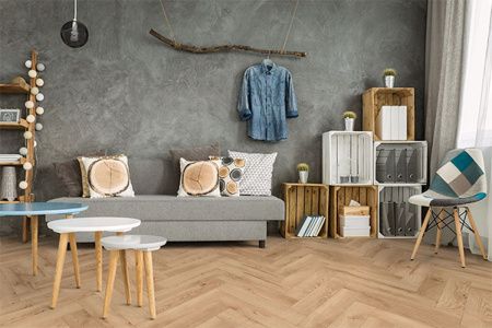 Ламінат Classen Ville Herringbone Дуб Орпеса 63266 фото в інтернет-магазині 1Floor