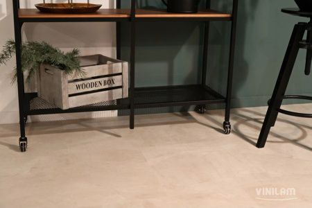 Вінілова підлога Ceramo Vinilam 2,5 мм Бетон Білий 71615