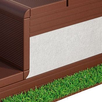 Заглушка Профілю Овального Bergdeck 25x25 мм