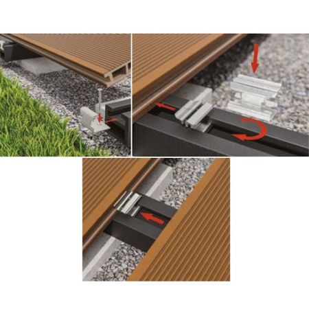 Лага Системи Швидкого Монтажу Bergdeck 40x50x2400 мм