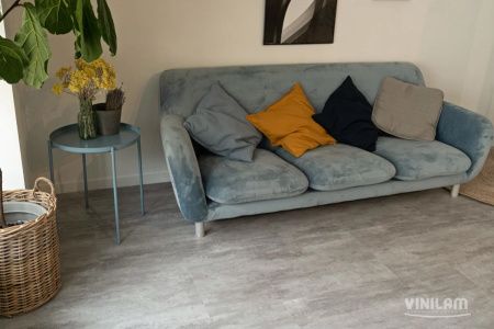 Вінілова підлога Ceramo Vinilam 2,5 мм Цемент Світлий 71614