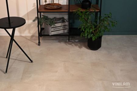Вінілова підлога Ceramo Vinilam 2,5 мм Бетон Білий 71615