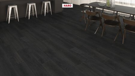 Ламінат Haro Tritty 200 Aqua Дуб Контура Чорний 541554 фото в інтернет-магазині 1Floor