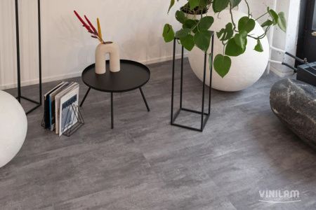 Вінілова підлога Ceramo Vinilam 2,5 мм Цемент Сірий 71616
