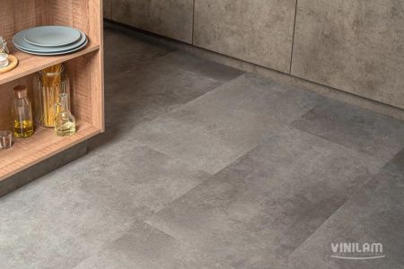 Вінілова підлога Ceramo Vinilam 2,5 мм Цемент Сталевий 71610