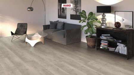 Ламінат Haro Tritty 100 Gran Via Дуб Бергамо Срібно-Сірий 541513 фото в інтернет-магазині 1Floor