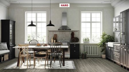 Ламінат Haro Tritty 200 Aqua Gran Via Дуб Елеганза Античний Сірий 541580 фото в інтернет-магазині 1Floor