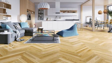 Паркетна дошка Barlinek Pure Classico Line "Ялинка" Ясен Auric 1WC000019