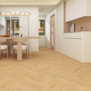 Вінілове покриття Vinilam Parquet Herringbone 2,5 мм Дуб Карпатський 881823