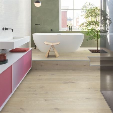 Вінілове покриття Quick Step Bloom Дуб Бавовна Бежевий AVMPU40103