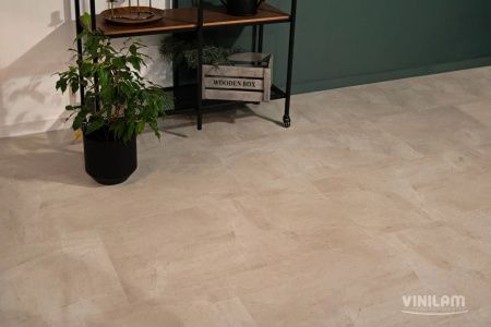 Вінілова підлога Ceramo Vinilam 2,5 мм Бетон Білий 71615