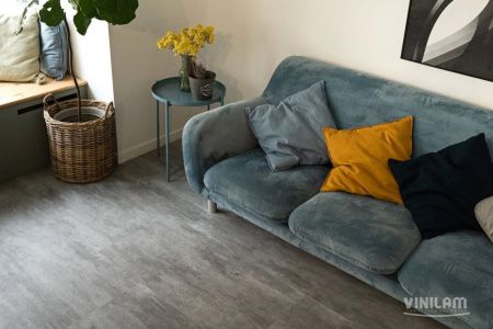 Вінілова підлога Ceramo Vinilam 2,5 мм Цемент Світлий 71614