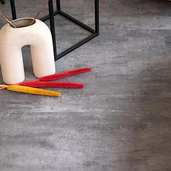 Вінілова підлога Ceramo Vinilam 2,5 мм Цемент Сірий 71616