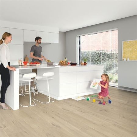 Вінілове покриття Quick Step Bloom Дуб Бавовна Бежевий AVMPU40103